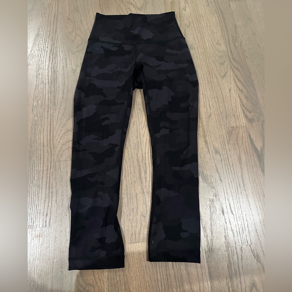 lululemon size 2 align leggings black camo